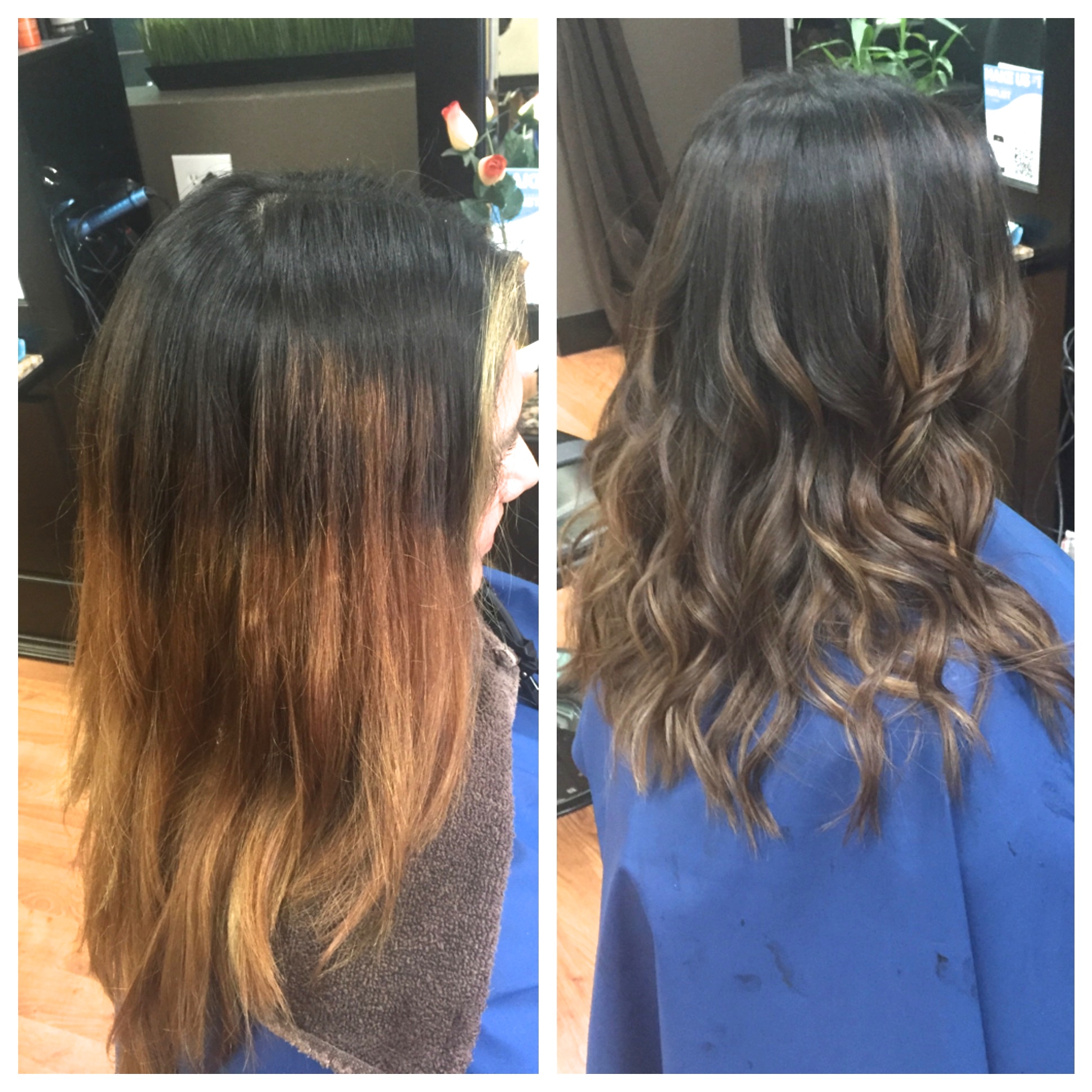 Caramel Balayage Color Correction