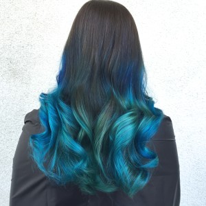 Peacock Balayage Ombre