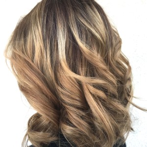 Balayage Highlights Copper Sunkist