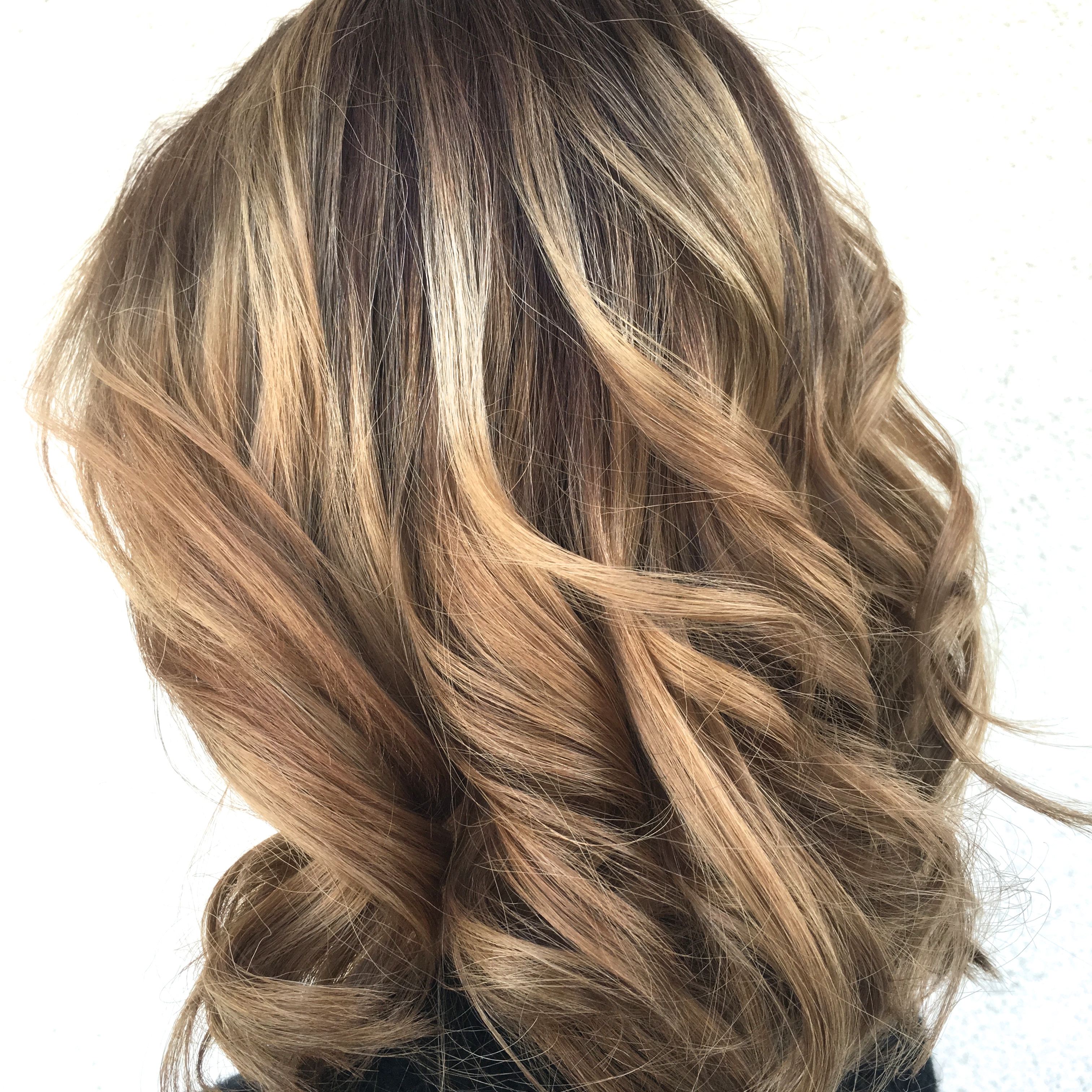 Balayage Highlights Copper Sunkist