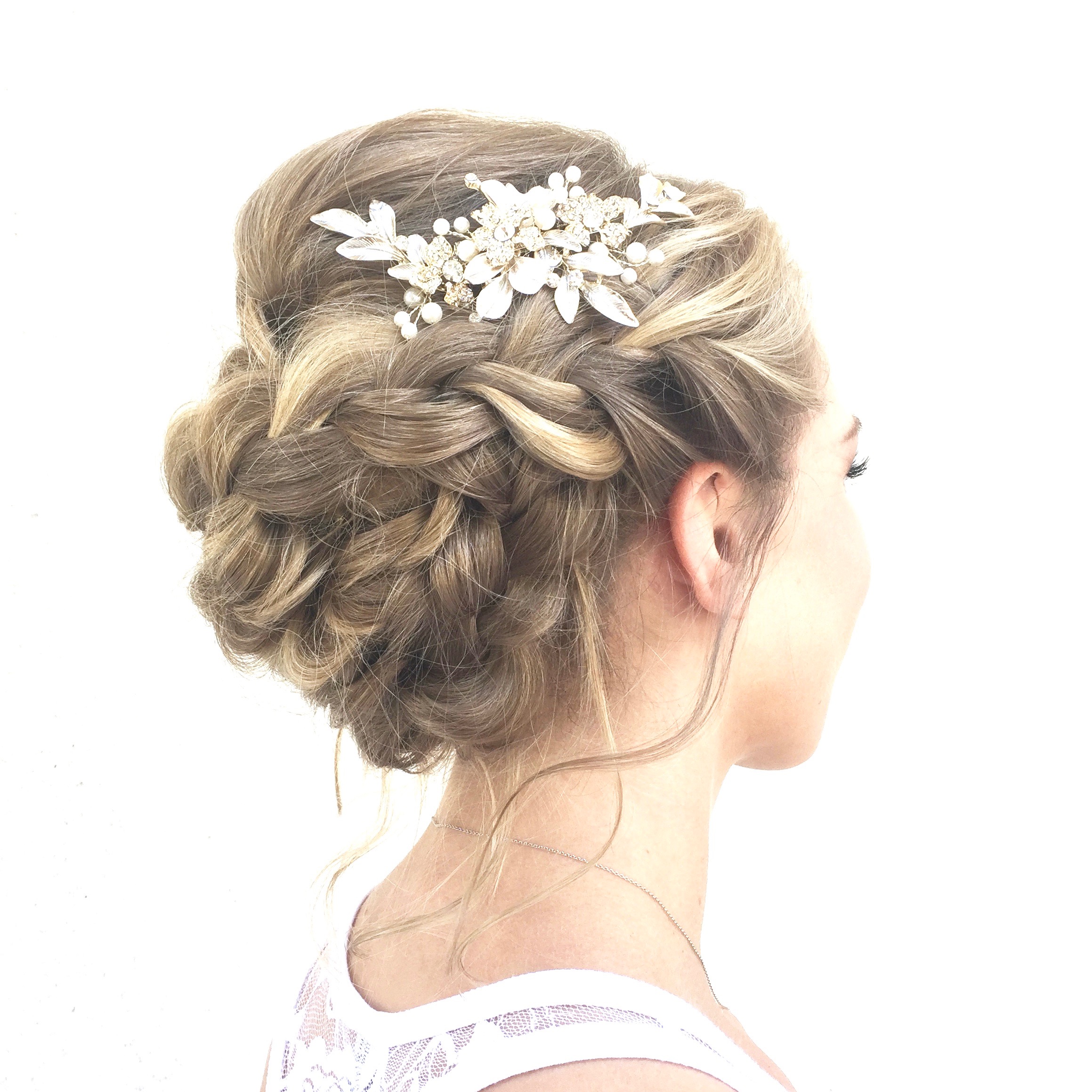 Wedding hair updo braids Bridal parties