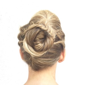 Wedding Bride Up-do braided