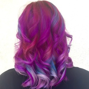 Vibrant Color Highlighting Balayage